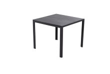 Hagebord Havanna 90x90 cm i aluminium og nonwood